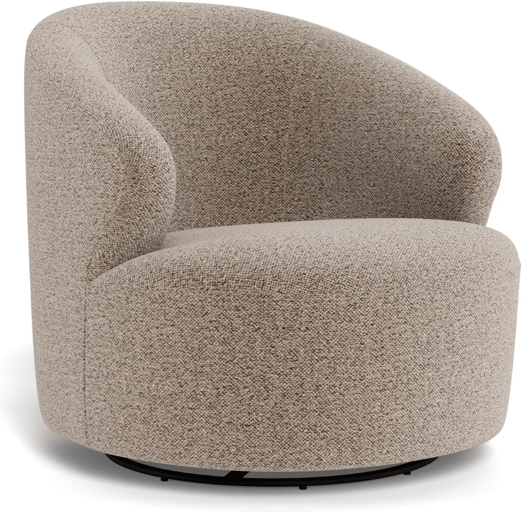 Loungestol / lænestol Signature Westby beige Monza-stof, sort stålstel, B78 D56 H34,5 cm