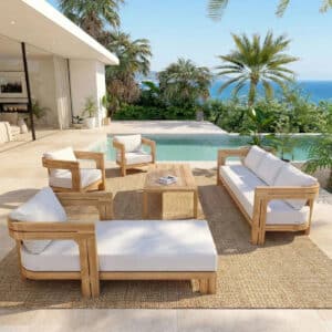 Nagoya Lounge Stol - Lys beige